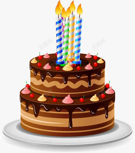 卡通巧克力蛋糕png免抠素材_88icon https://88icon.com 卡通 奶油巧克力 巧克力 庆祝 生日蛋糕 生日蜡烛 蛋糕
