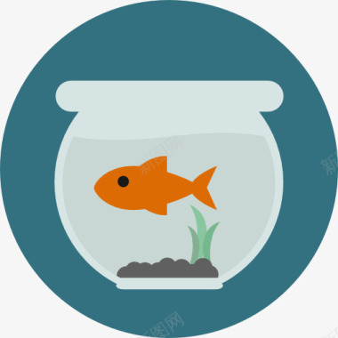 海洋鱼缸图标图标