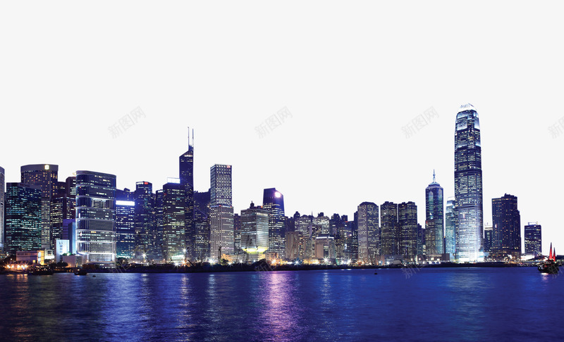 蓝色简约海洋高楼装饰图案png免抠素材_88icon https://88icon.com 免抠PNG 海洋 简约 蓝色 装饰图案 高楼