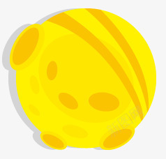 月儿亮月儿圆庆中秋黄色球图标图标