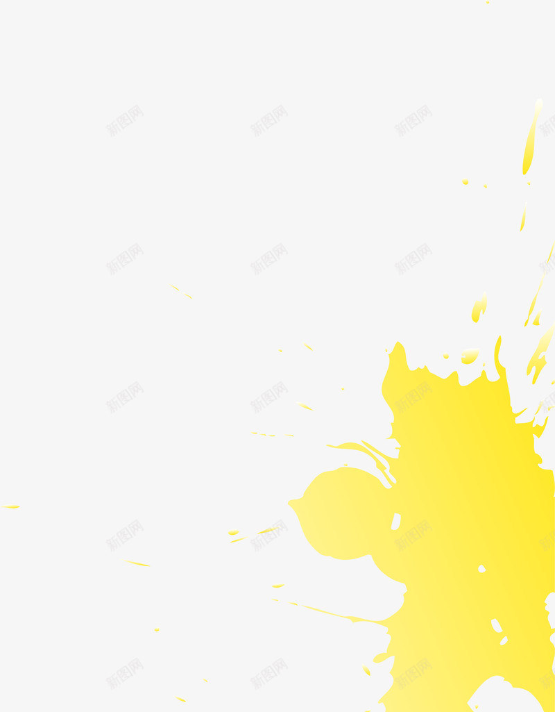 黄色水彩颜料png免抠素材_88icon https://88icon.com 免抠PNG 水彩 涂料 涂鸦 色彩 颜料 黄色