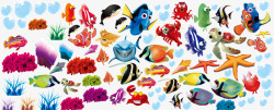 卡通海洋生物鱼类素材