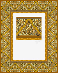 阿拉伯蔓藤花纹素材