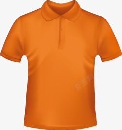 橙色短袖图素材