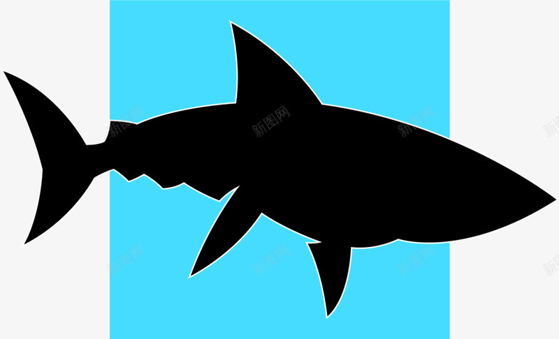 大海鲨鱼蓝色标签png免抠素材_88icon https://88icon.com 6月8号 世界海洋日 大海 大海鲨鱼 自然 蓝色标签 鲨鱼剪影