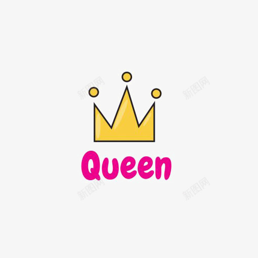 卡通王冠png免抠素材_88icon https://88icon.com QUEEN 卡通王冠 卡通皇冠 手绘王冠 王后 金色皇冠