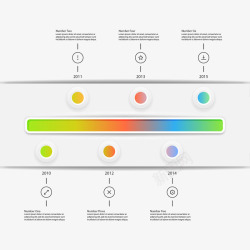 丰富多彩的时间轴图表素材