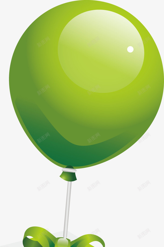 绿色靓丽色彩气球png免抠素材_88icon https://88icon.com 气球 绿色 色彩 靓丽
