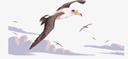 鸟嘴飞翔的白鹤高清图片