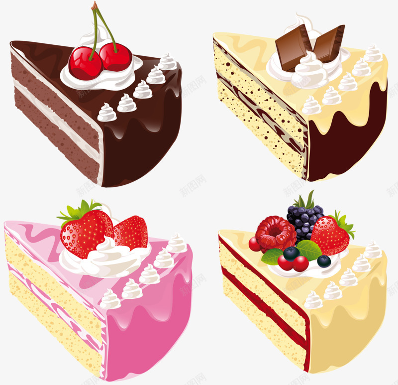 各种芝士蛋糕png免抠素材_88icon https://88icon.com 巧克力蛋糕 芝士蛋糕 草莓蛋糕 蛋糕