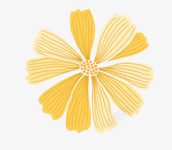 手绘黄色花朵花花瓣素材