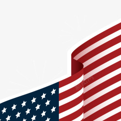 美国国旗矢量图素材