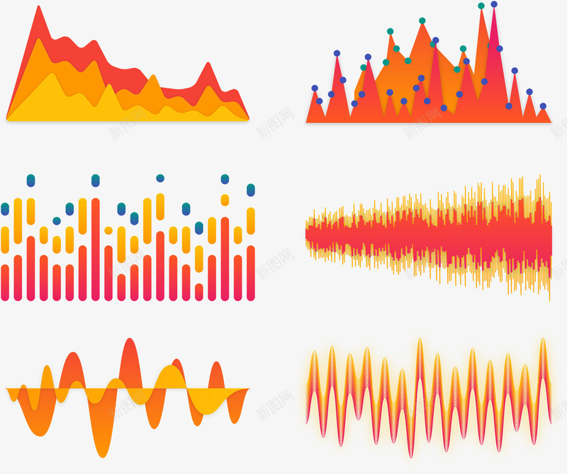 橙色音轨png免抠素材_88icon https://88icon.com 声音 橙色 波纹 音轨
