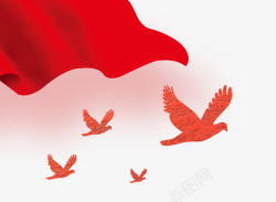 飞翔的有纹理鸟素材