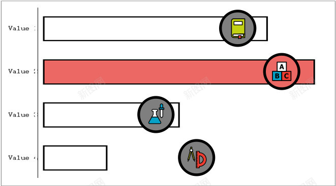 条形图表png免抠素材_88icon https://88icon.com 图表 扁平化图表 条形图表 色白色图表 阶梯说明图