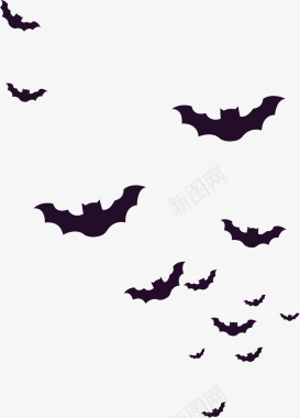 黑色恐怖蝙蝠图标图标