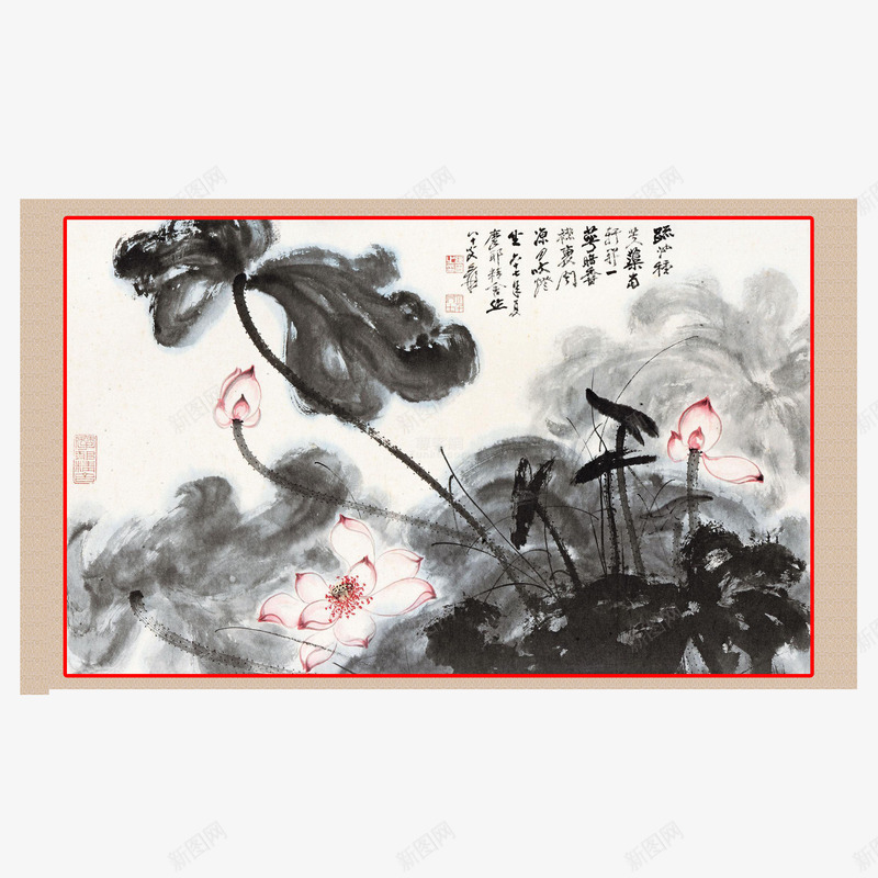 挂幅横幅psd免抠素材_88icon https://88icon.com 印章 国画 学习 挂幅 横幅 毛笔字 水墨画 画画