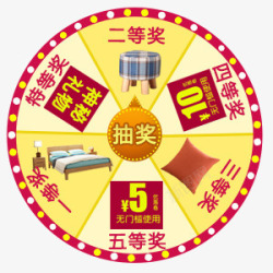 幸运抽奖大转盘素材