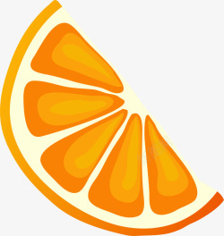 手绘橙色橙子素材