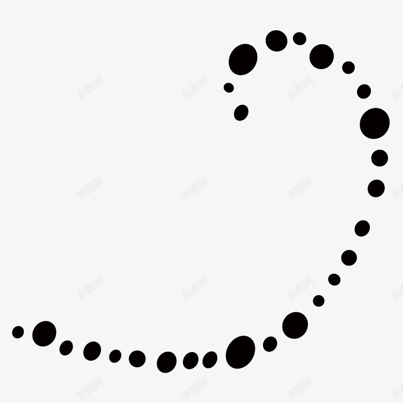 圆形旋转png免抠素材_88icon https://88icon.com 不规则 线弧 黑色