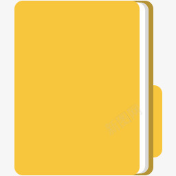 橙色PNG文件夹图标图标