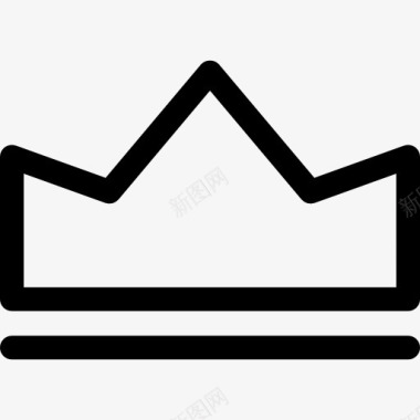 简单的皇冠图标图标