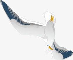 飞翔图案海鸥装饰矢量图素材