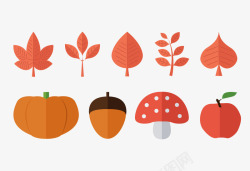 扁平化卡通元素素材