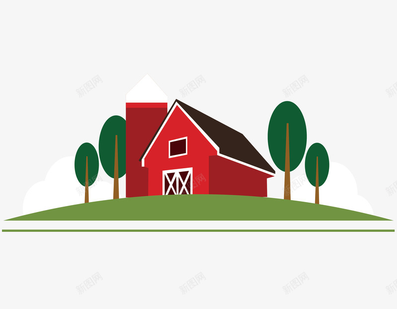 山坡上的小房子简图png免抠素材_88icon https://88icon.com 卡通 小房子 小木屋 小树 山坡 树木 草丛 草地