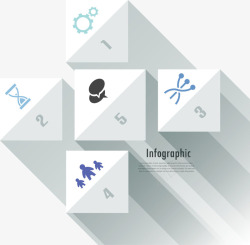 创意四边形目录说明图素材