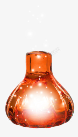 橙色魔法药水瓶素材