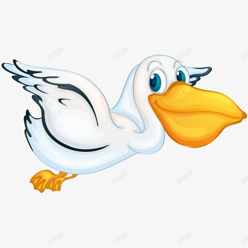 卡通手绘飞翔可爱鸭子png免抠素材_88icon https://88icon.com 卡通的动物 可爱的鸭子 手绘的鸭子 飞翔的鸭子