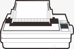 电子打印机矢量图素材