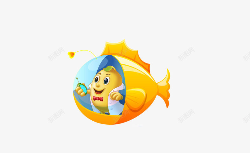 卡通png免抠素材_88icon https://88icon.com 卡通动漫 海洋世界 鱼类