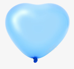蓝色桃心气球素材