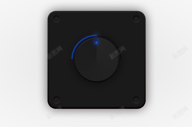 黑色质感按钮uiPSD源文件png免抠素材_88icon https://88icon.com 旋转按钮 质感按钮 黑色按钮