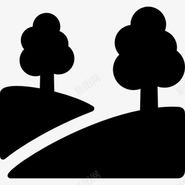 保护环境树木景观图标图标