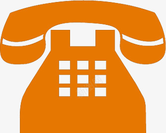橙色卡通电话医疗png免抠素材_88icon https://88icon.com 医疗 卡通 手绘电话机 橙色 电话