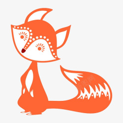 橙色小狐狸素材
