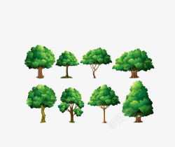 绿色森林植被树木素材