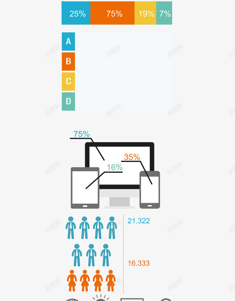 ppt元素png免抠素材_88icon https://88icon.com PPT ppt元素 商业 商务 图表 市场占有率 手机银行 数据图 百分比 立体 统计 说明