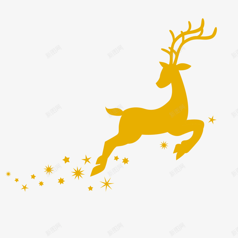 奔跑的麋鹿矢量图ai免抠素材_88icon https://88icon.com 奔跑的麋鹿 手绘麋鹿 橙色麋鹿 麋鹿矢量图 矢量图