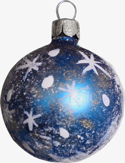 蓝色创意圣诞彩球素材