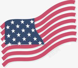 美国国旗花纹矢量图素材