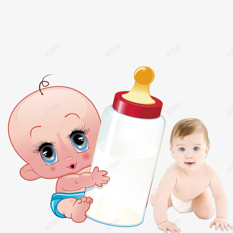 母婴用品大甩卖psd免抠素材_88icon https://88icon.com 售罄 商场年底促销 天猫 奶瓶 宝宝 母婴用品