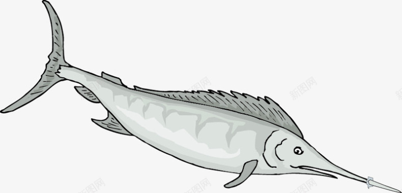 海洋生物卡通鱼矢量图图标图标