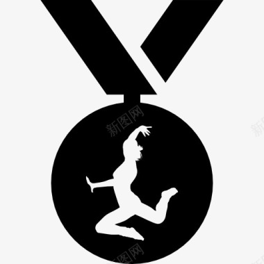 体操运动员奖牌挂带图标图标