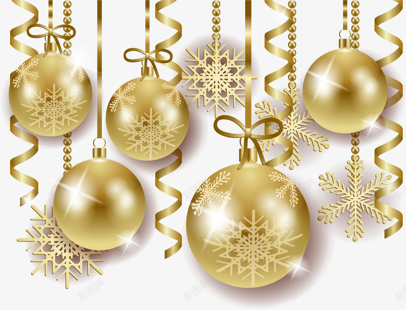 金色闪耀雪花圣诞球png免抠素材_88icon https://88icon.com Christma Christmas Merry 冬日挂饰 圣诞快乐 圣诞球 圣诞节 金色彩球