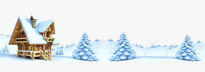 下雪天的房子和树木png免抠素材_88icon https://88icon.com 松树 松鼠 雪 雪地