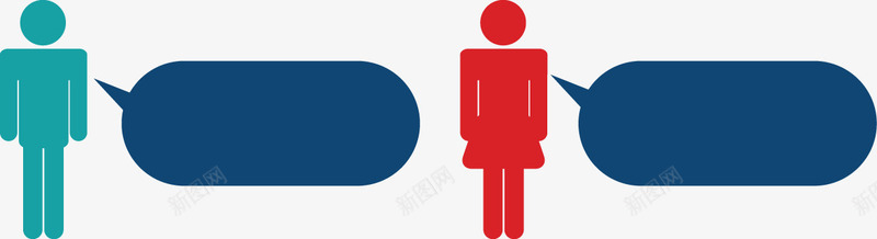 创意男女性别说明图图标图标